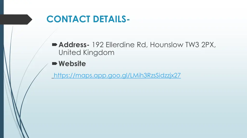 contact details