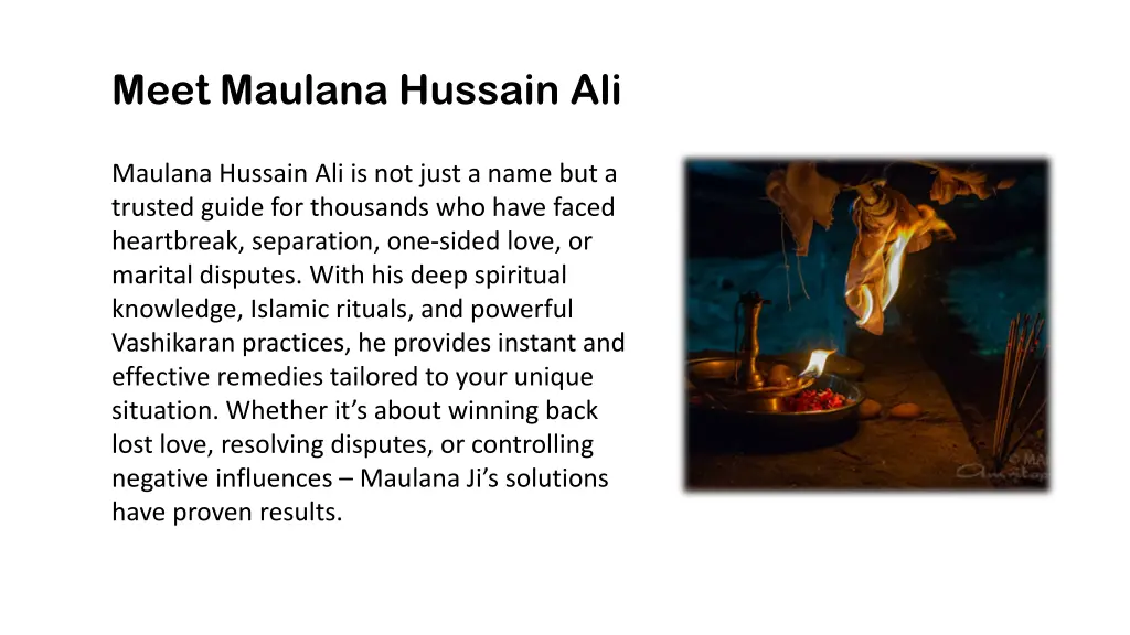 meet maulana hussain ali