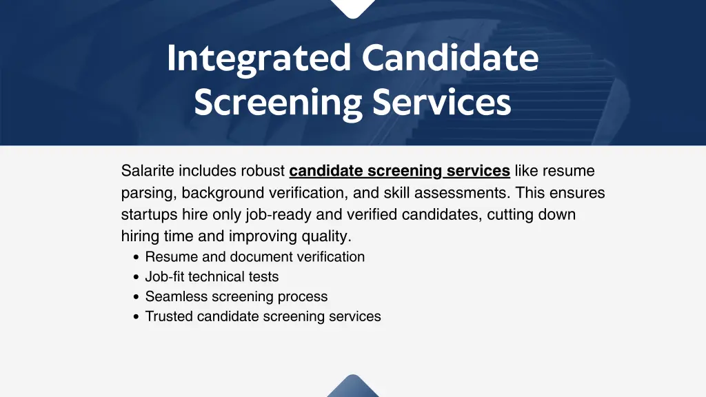 integrated candidate screening services