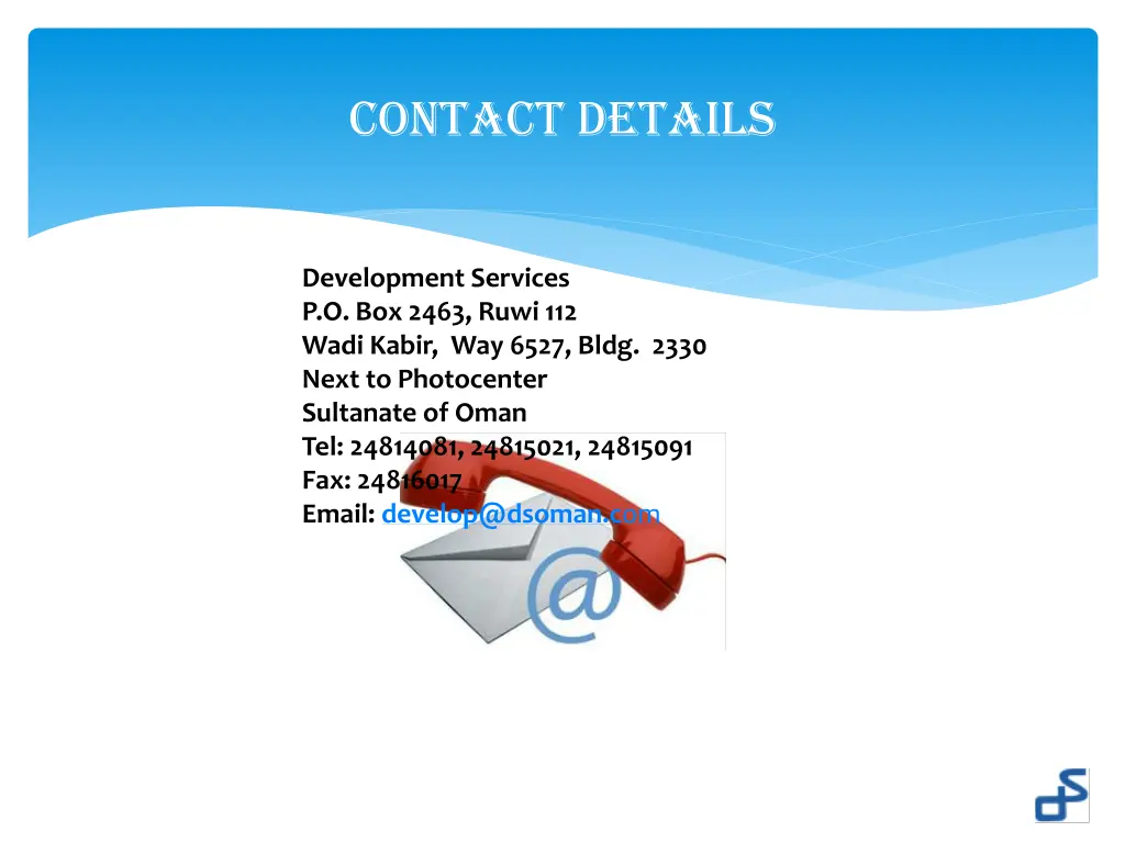 contact details