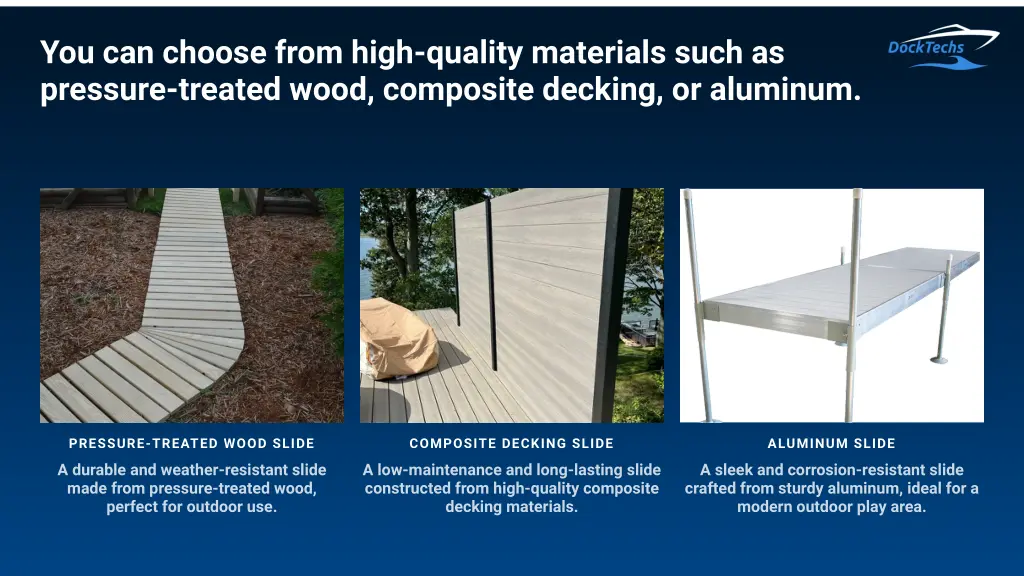 you can choose from high quality materials such