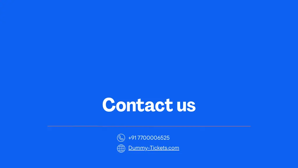 contact us