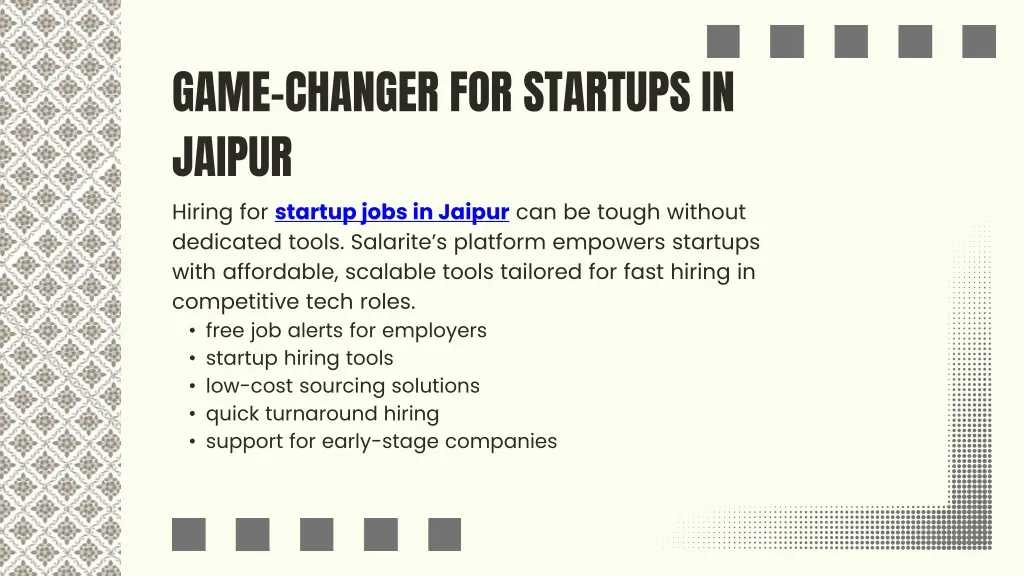 game changer for startups in jaipur hiring