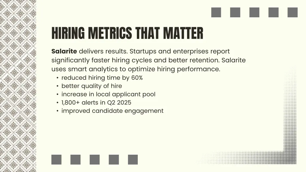 hiring metrics that matter