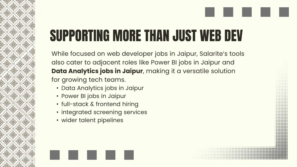 supporting more than just web dev