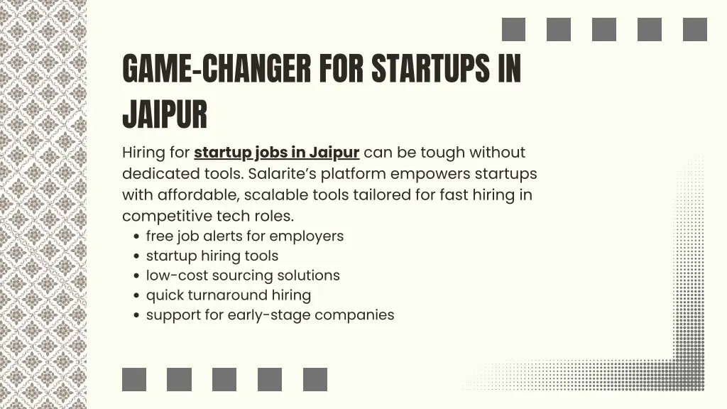 game changer for startups in jaipur hiring
