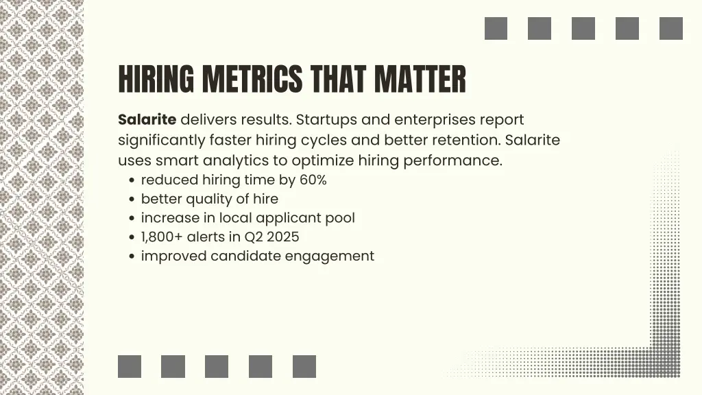 hiring metrics that matter salarite delivers