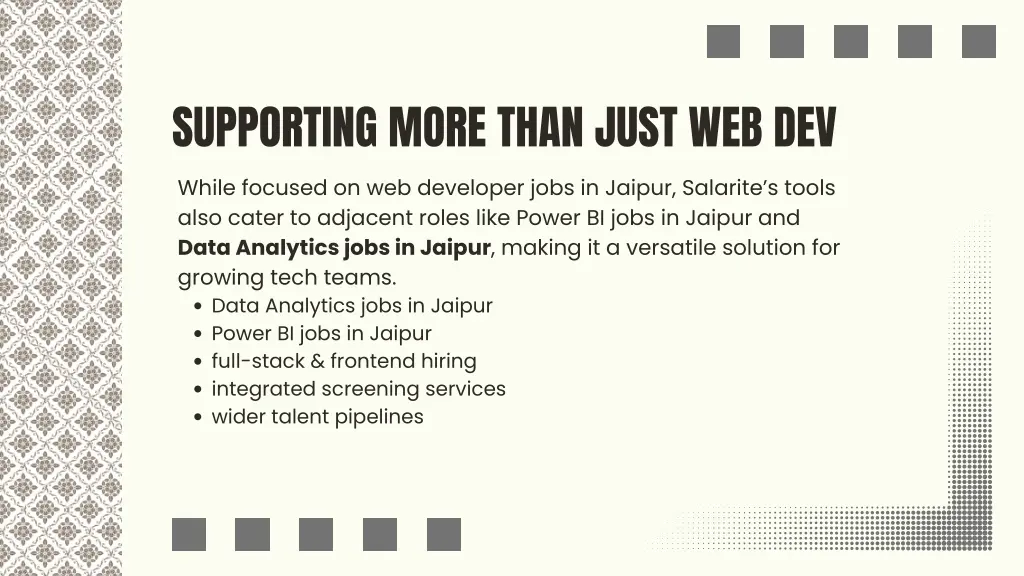 supporting more than just web dev