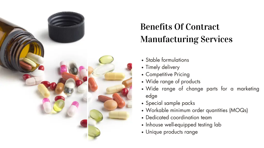 benefits of contract manufacturing services