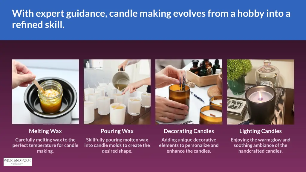 with expert guidance candle making evolves from