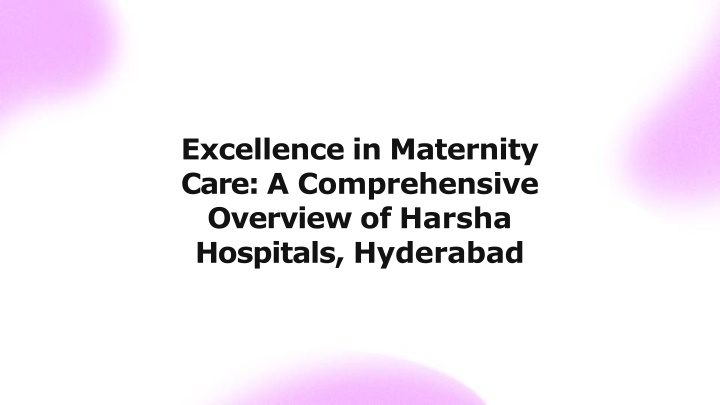 excellence in maternity care a comprehensive