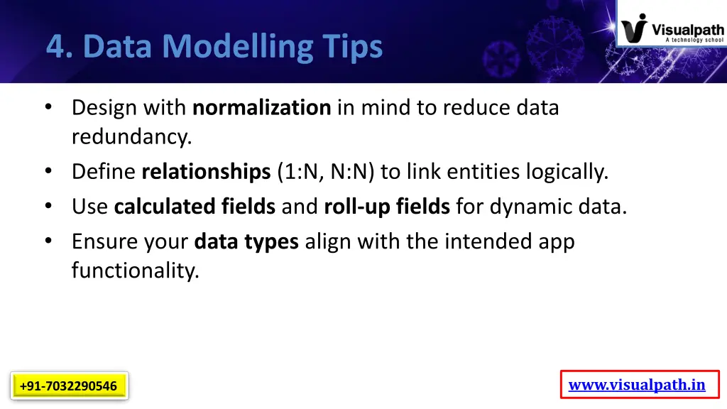4 data modelling tips