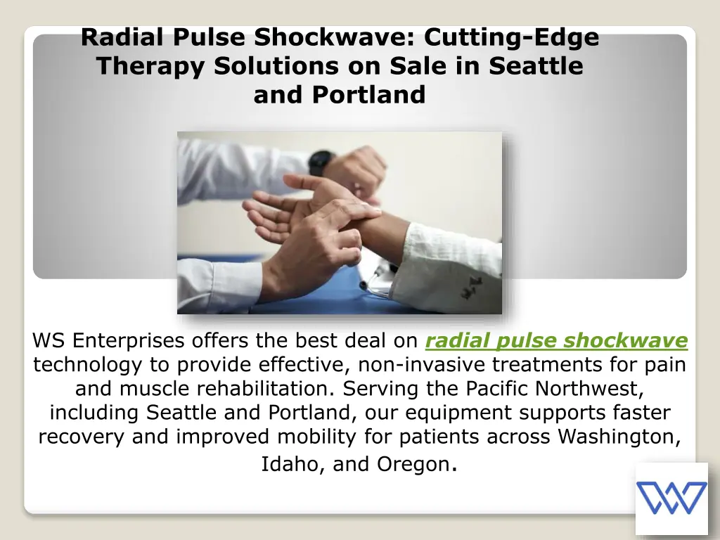 radial pulse shockwave cutting edge therapy