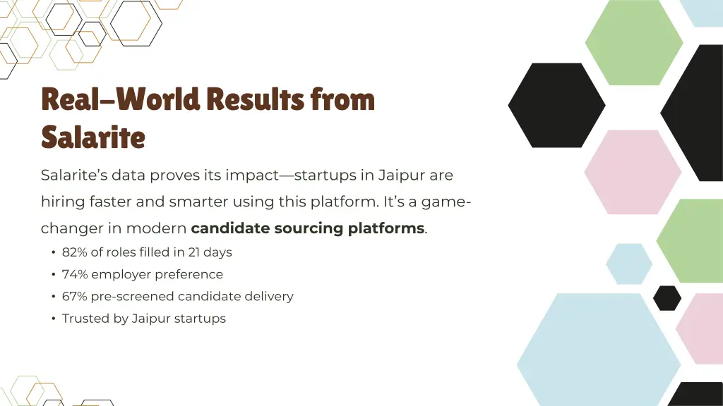 real world results from salarite