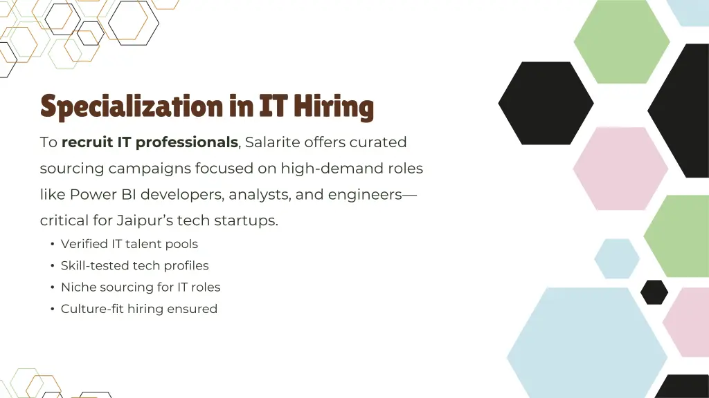 specialization in it hiring