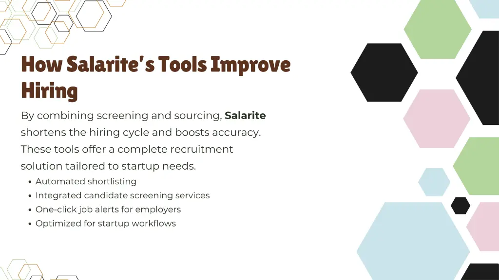 how salarite s tools improve hiring