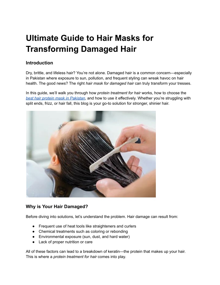 ultimate guide to hair masks for transforming