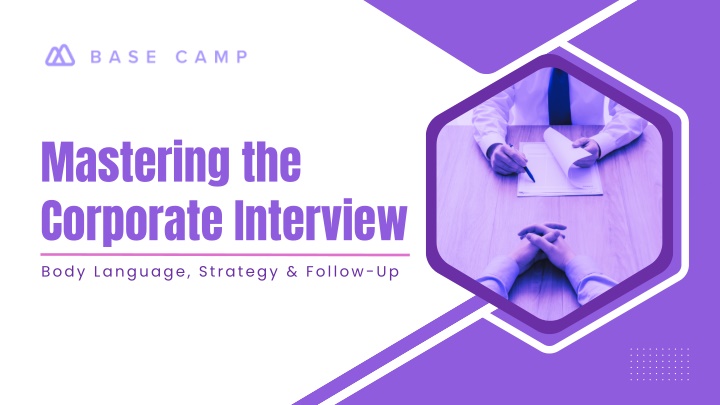 mastering the corporate interview body language