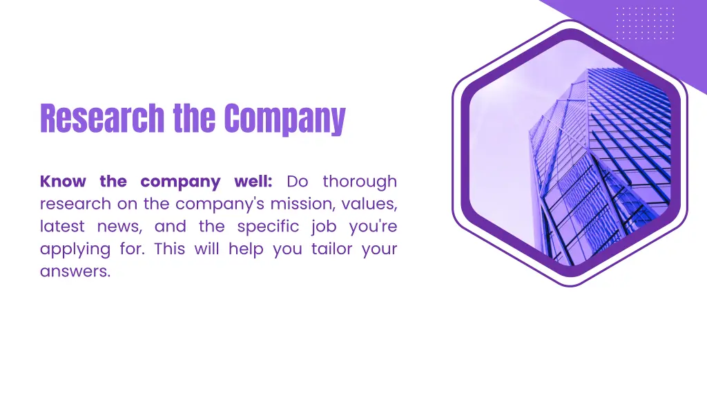 research the company