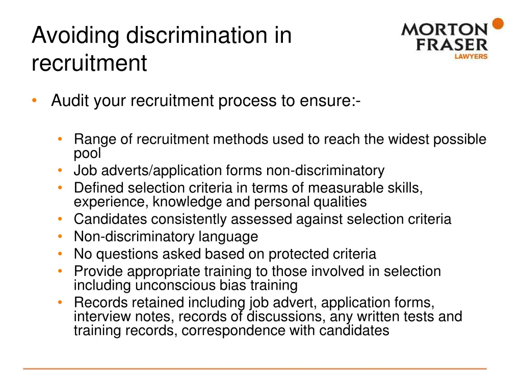 avoiding discrimination in recruitment 3