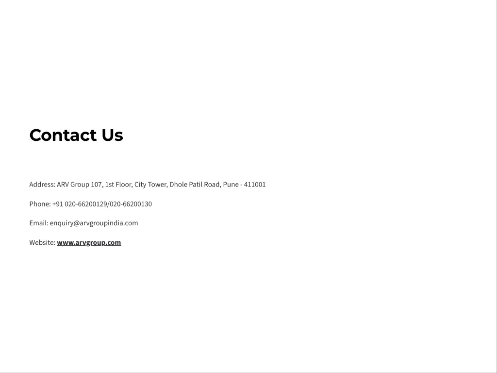 contact us