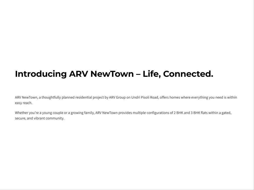 introducing arv newtown 3 life connected