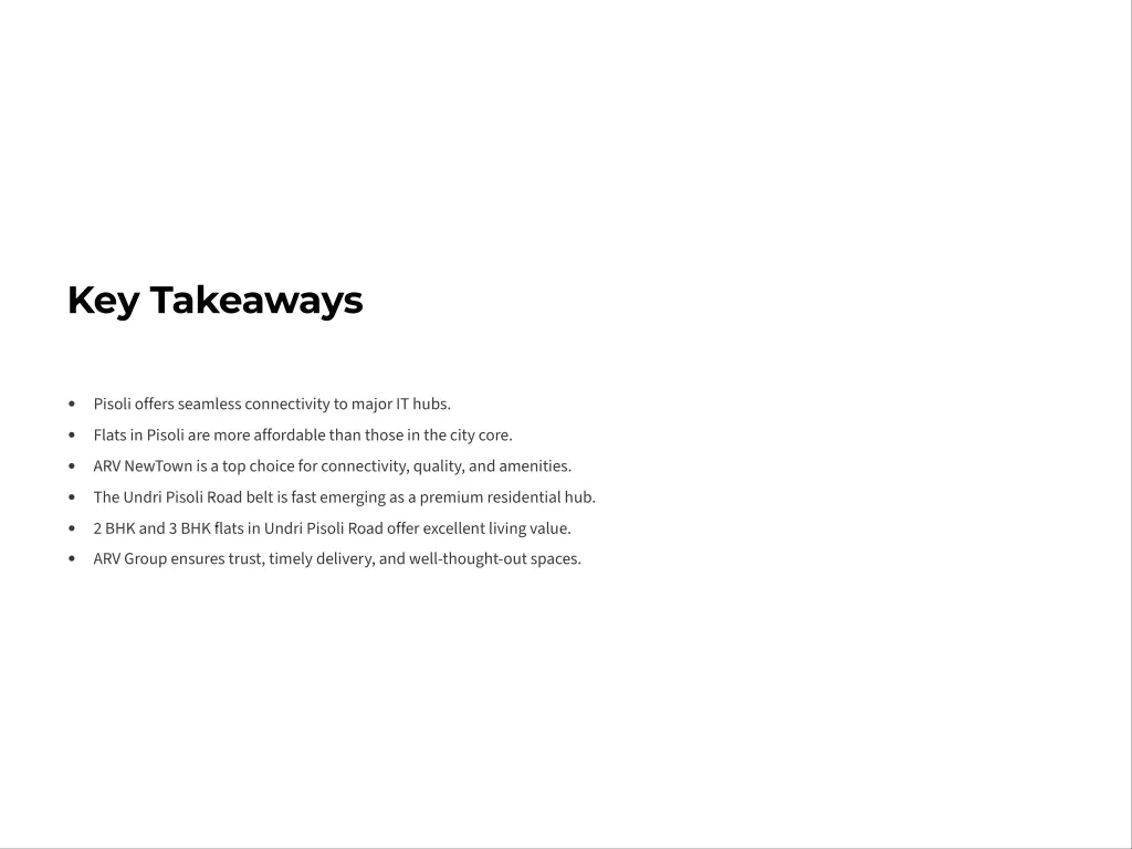 key takeaways