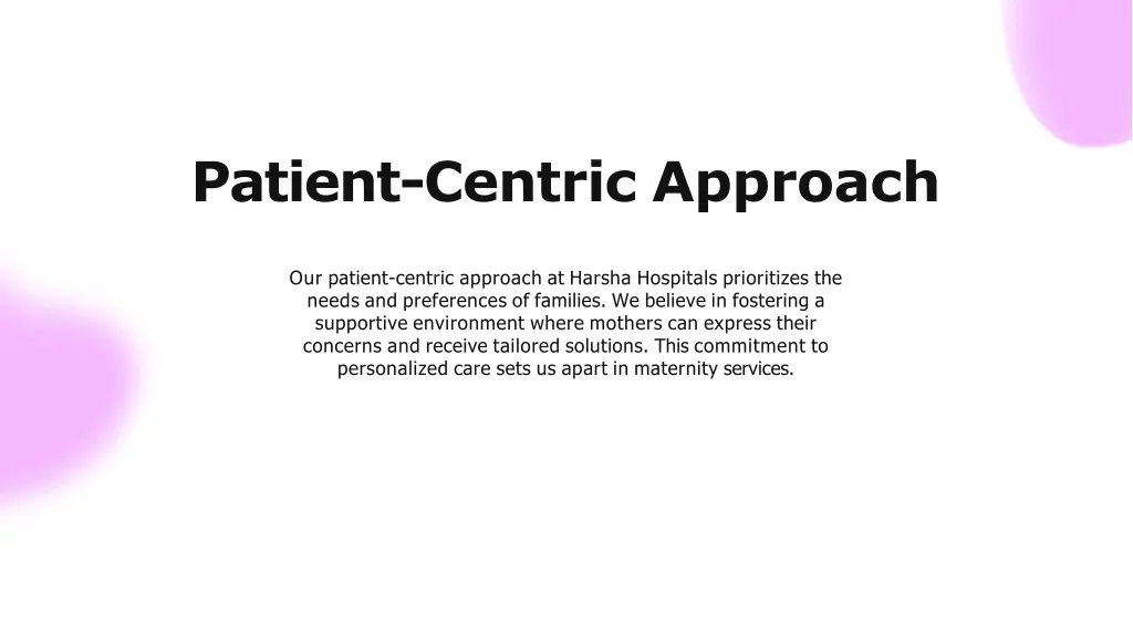 patient centric approach