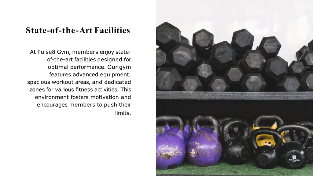 state of the art facilities