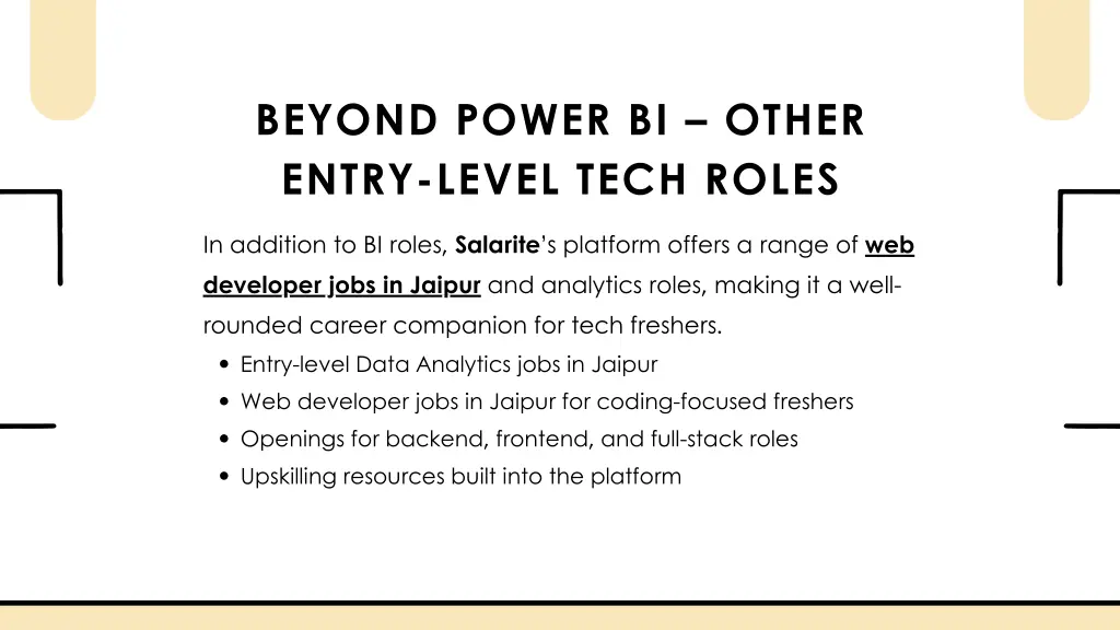 beyond power bi other entry level tech roles