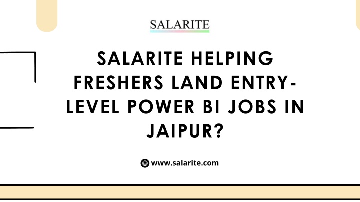 salarite helping freshers land entry level power