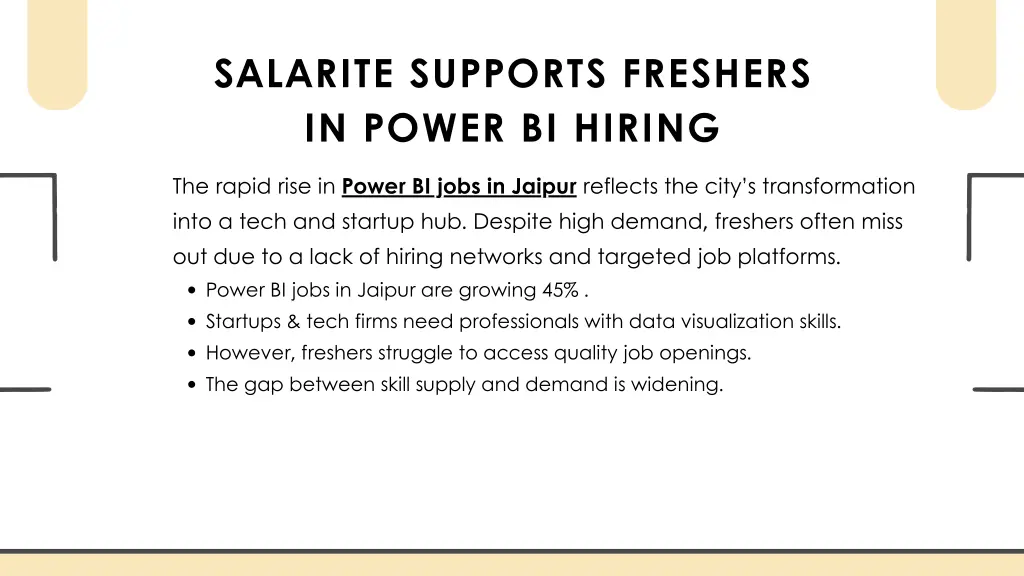 salarite supports freshers in power bi hiring