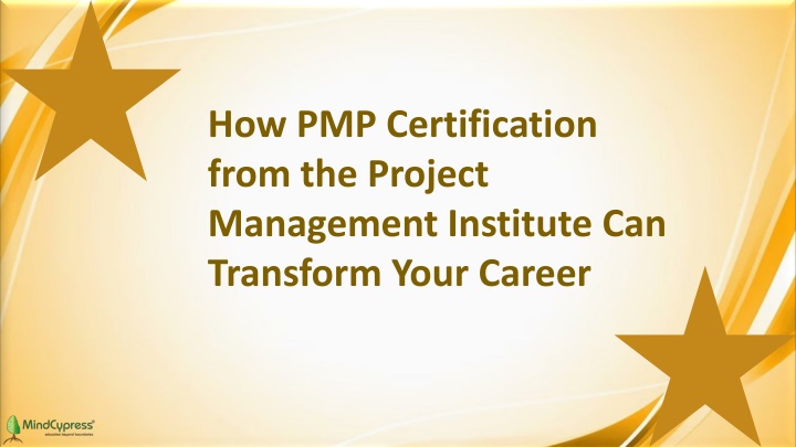 how pmp certification from the project management