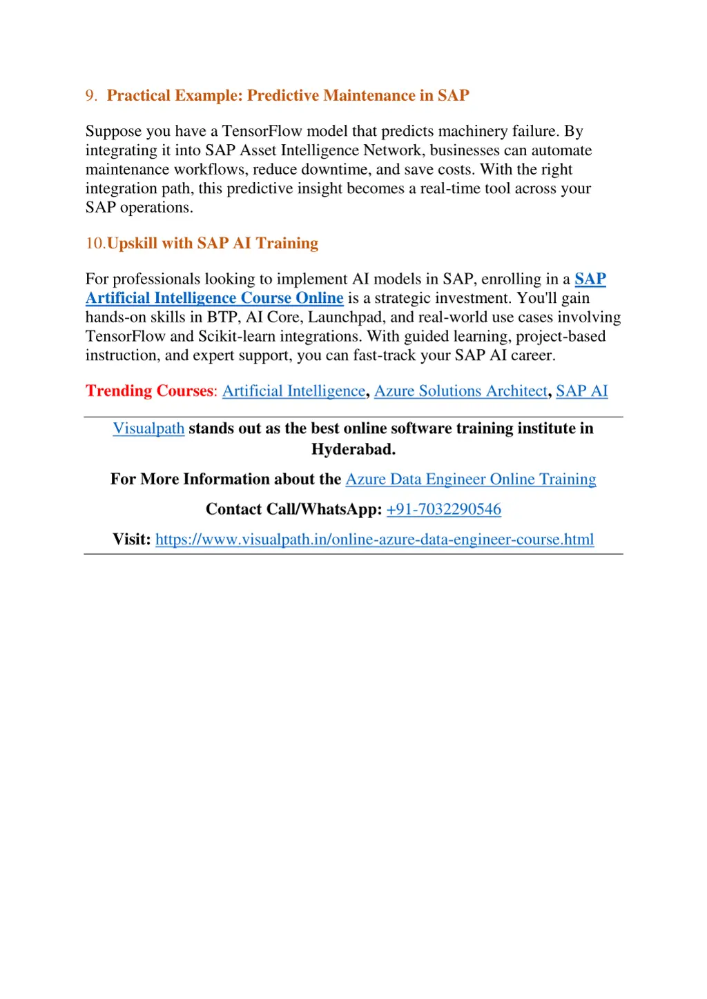 9 practical example predictive maintenance in sap
