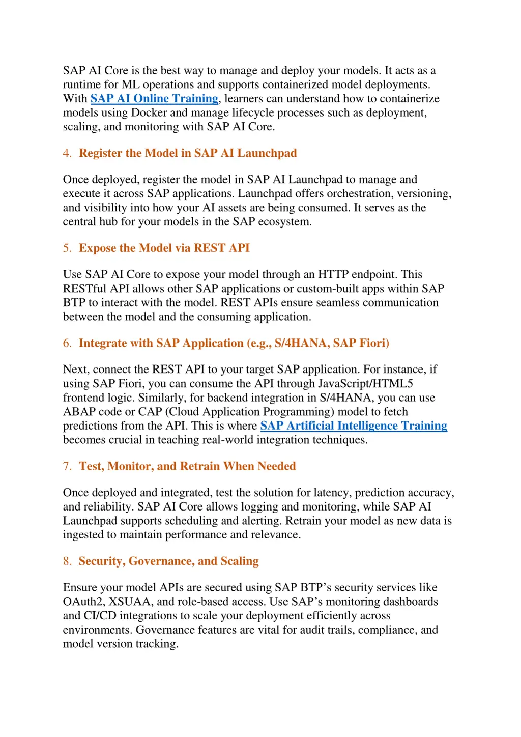 sap ai core is the best way to manage and deploy