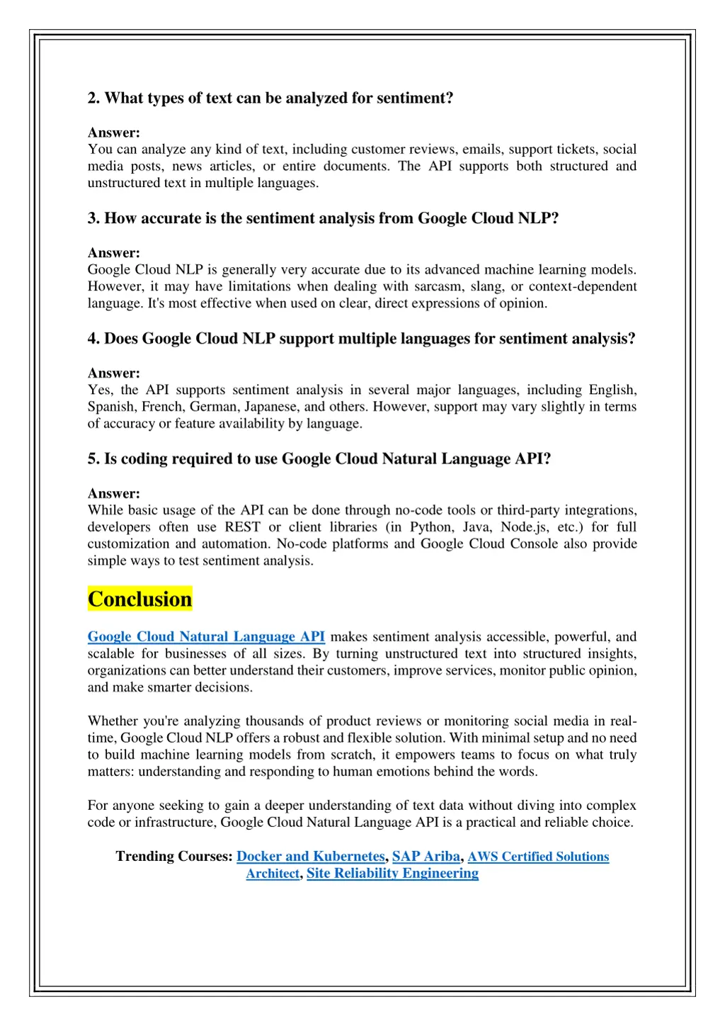 2 what types of text can be analyzed for sentiment