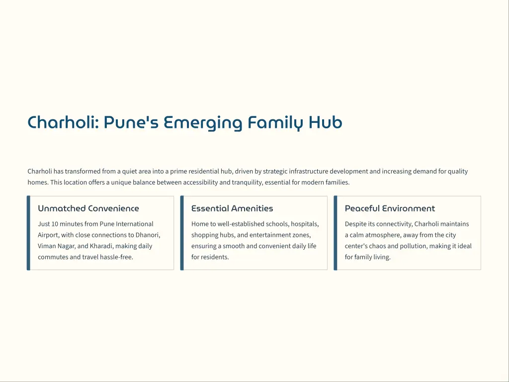 charholi pune s emerging family hub