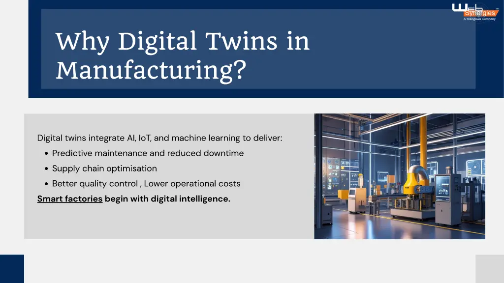 why digital twins in manufacturing
