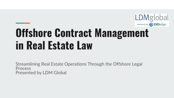 offshore contract management in real estate law