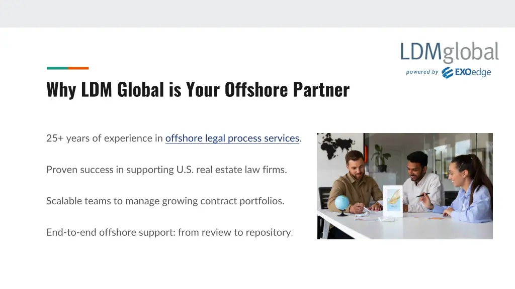 why ldm global is your offshore partner