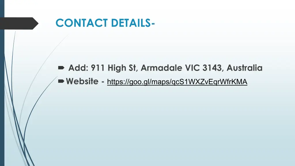 contact details