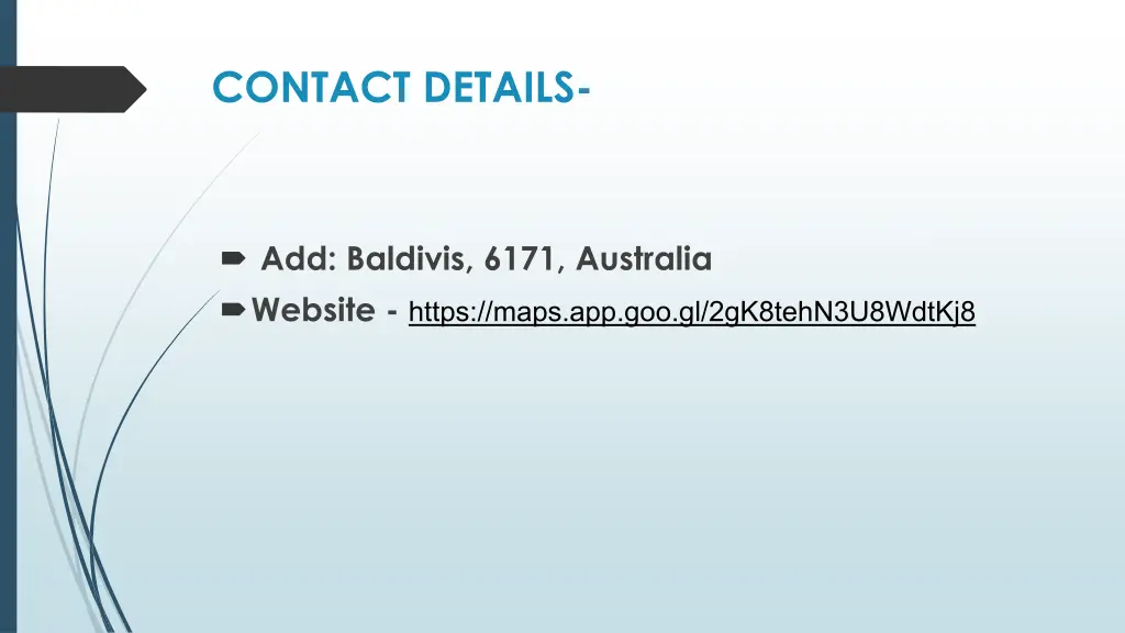 contact details