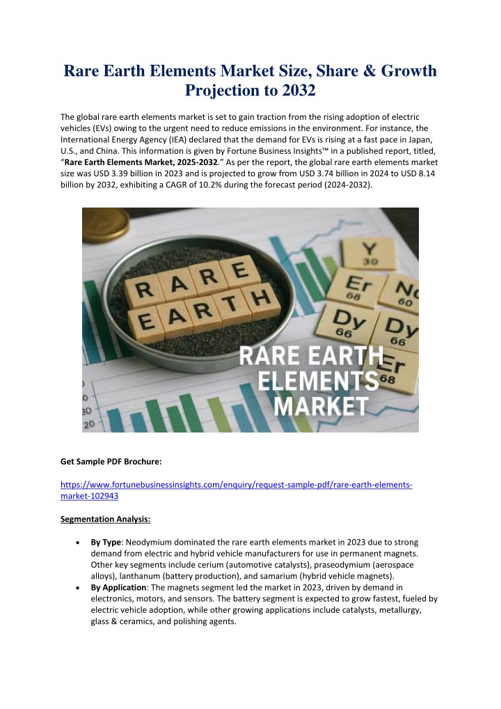 rare earth elements market size share growth
