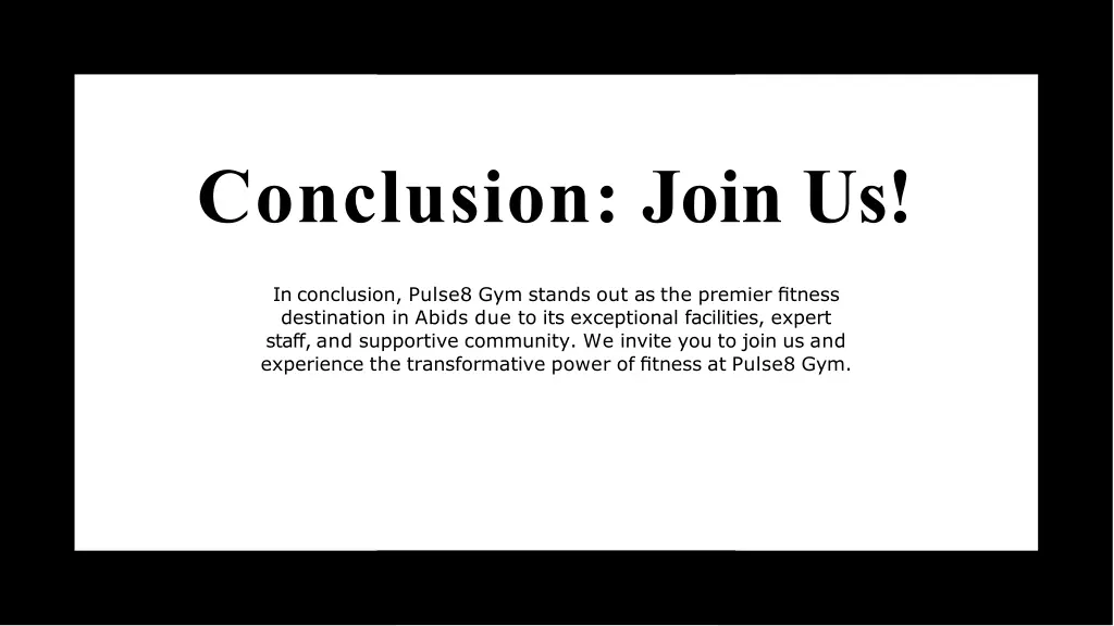conclusion join us