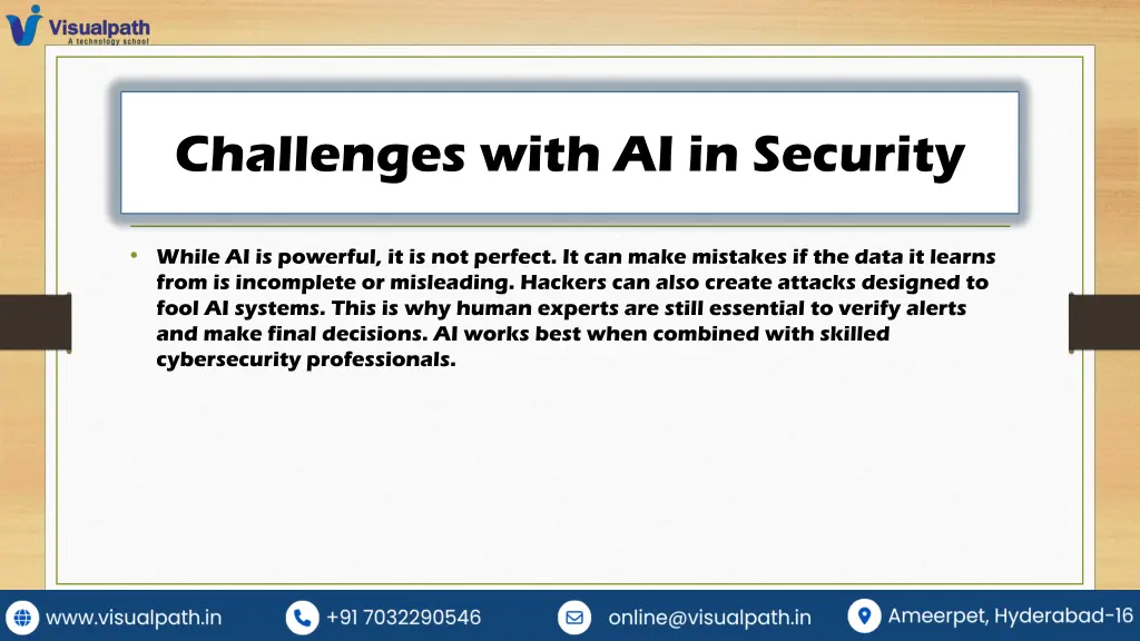 challenges with ai in security