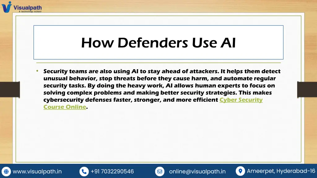 how defenders use ai