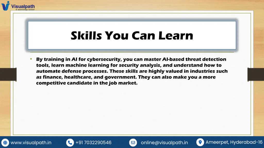 skills you can learn