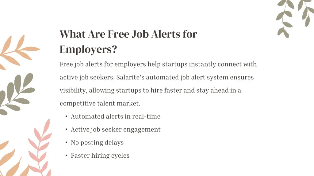 what are free job alerts for employers
