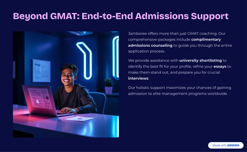 beyond gmat end to end admissions support