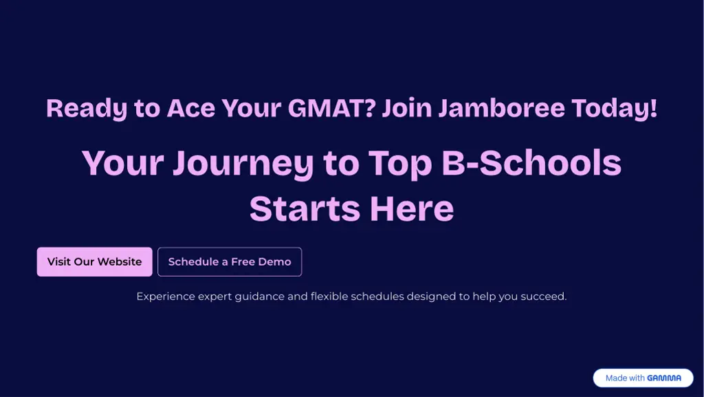 ready to ace your gmat join jamboree today your
